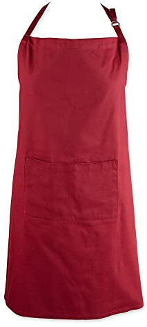 DII Everyday Basic Kitchen Collection, Plus Size Apron, Wine