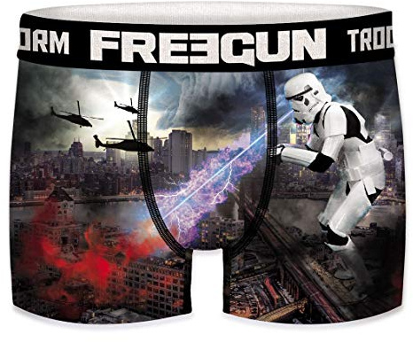 FREEGUN Star Wars Herren Boxershorts Funny Stormtrooper Krieg der Sterne Meme Druck 1er Pack S M L XL XXL
