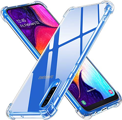 ivoler Klar Silikon Hülle für Samsung Galaxy A50 / A30S mit Stoßfest Schutzecken, Dünne Weiche Transparent Schutzhülle Flexible TPU Durchsichtige Handyhülle Kratzfest Case Cover