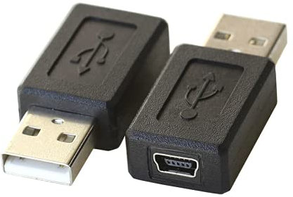 TLONiX USB Macho a Mini USB Hembra Adaptador USB Hembra a Mini USB 2.0 Hembra