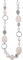 Bulinlin Damen Lange Perlenkette Statement Boho Silber Metallkette Hochzeitstag Modeschmuck Geschenke Pullover Halskette für Frauen（White）