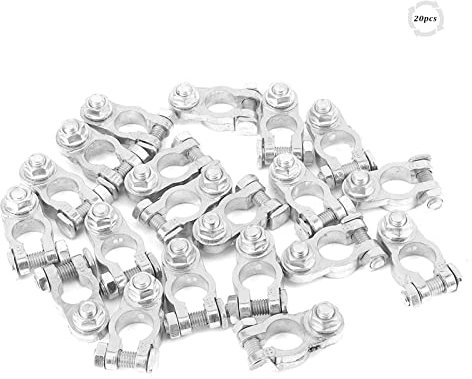 Morsetto batteria, morsetto connettore morsetto 12V positivo + negativo per batteria auto per camper caravan camper