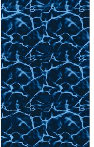 Blue Wave Evening Bay Revêtement de Piscine Ovale à chevauchement de 4,6 x 9,1 m pour piscines Hors Sol à paroi en Acier – Vinyle de Calibre Standard résistant aux intempéries avec Coutures soudées
