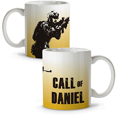 LolaPix Taza Personalizada. Taza Call of Duty. Taza Friki. Regalos Personalizados. Taza Cerámica. Con Nombre. CALL OF YOUR NAME