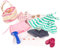 Götz 3403323 Kombination Sommerspaß - Puppenbekleidung Gr. XM - 10-teiliges Bekleidungs- und Zubehörset für Stehpuppen 36 cm