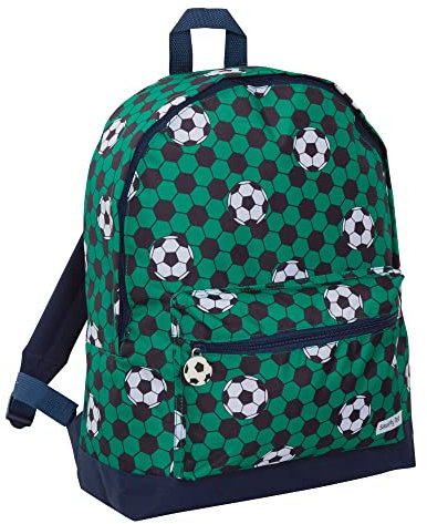 ScruffyTed Boys Girls Football Backpack For Kids Large Capacity Travel Rucksack Soccer Sports School Bag