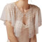 Haowul Hochzeitszubehör Braut Umhang Perlen Hochzeit Cape Short Front Long Rücken Frauen Wicke Cape Wrap Schal