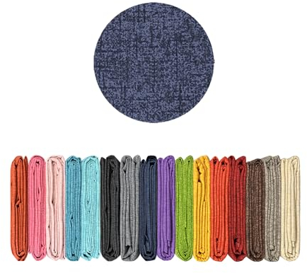 Il Gruppone Passione Casa Telo Arredo Tinta Unita in Cotone Panama Grandfoulard Copridivano Copriletto Sofà Made in Italy - Blu - 2 Posti 280x240