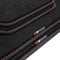 tuning-art BEP221 Fußmatten passend für Renault Twingo 3 AH 2014-2024, Naht:Rot. Deluxe Velours