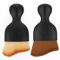 Amaxiu Brosse à poussière intérieure sans rayures, 2 pièces, brosse douce de nettoyage intérieur de voiture brosse de détail de voiture brosses de nettoyage de voiture (marron clair, marron foncé)