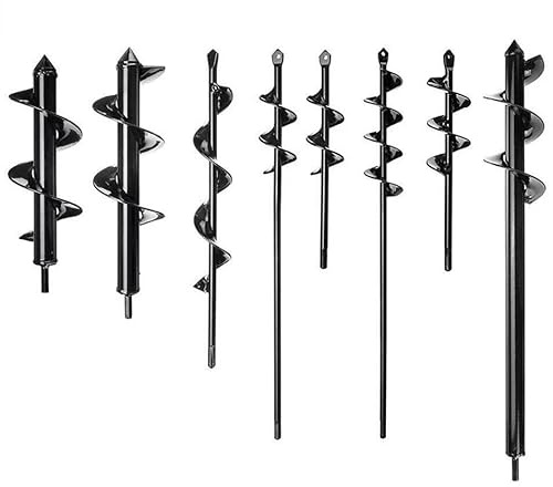 1Pcs Garden Auger Spiral Drill Bit Gardening Flower Planter Earth Drill Planting Hole Digger Tool Loose Soil Drill Bit Accessories
