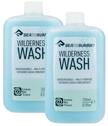 Sea to Summit Wilderness Wash Liquid Camp Soap, 2-Pack (2 x 250ml Bottles)