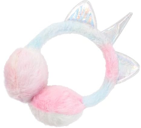 TOGEVAL Junge Mädchen Winter Ohrenwärmer Einhorn Flauschige Ohrenschützer Mädchen Warm Halten Ohrwärmer Für Outdoor Sport Skifahren Schlittschuhlaufen Spaß