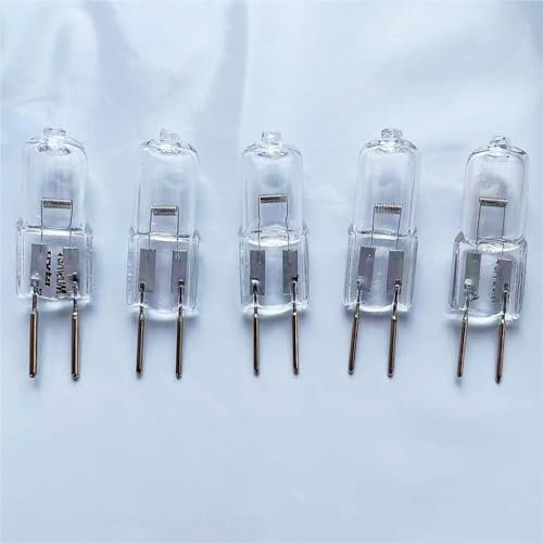 WYLIELAMSH Halogenlampe 5PCS G6.35 Projektor Kristall Halogen Lampe Perlen Geeignet Für Aromatherapie GY6.35 Doppelstiftsockel 12V,35W