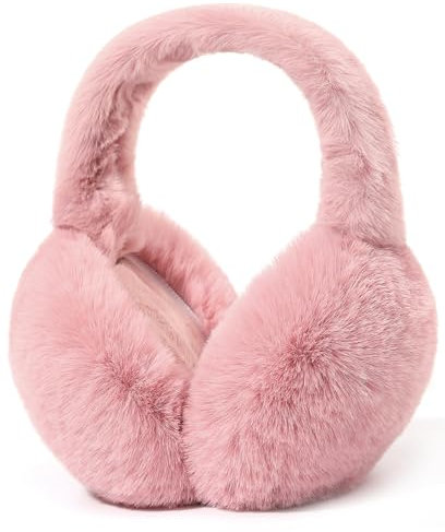 Unning Winter Ohrenwärmer Damen Verstellbar & Faltbare Ohrenschützer Mode Kunstpelz Weich Ohrenschütz Plüsch Ear Muffs for Women