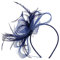 Navy Fascinators for Weddings Ladies Retro Elegant Flower Hair Fascinator Hat Navy Blue Fascinators Women Headband Hair Clips Fascinator Clip Wedding Guests Accessories Evening Party Prom
