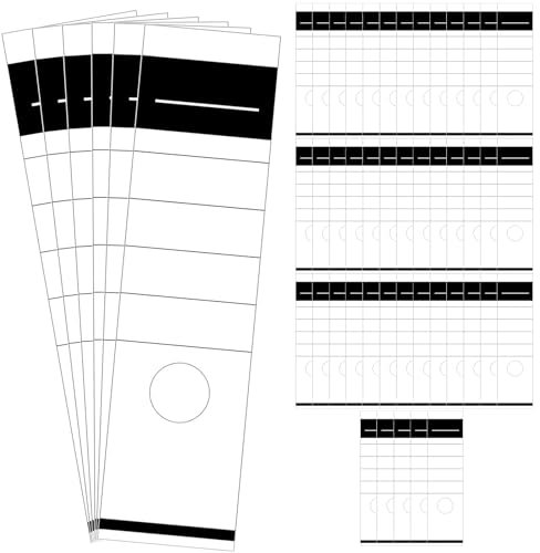 50 Stück 5.4 * 19cm Ordner Etiketten Selbstklebend Breit Ordnerrücken Aufkleber Weiß Ordner Rückenschilder Selbstklebend für 8 cm Breit Ordnerrücken