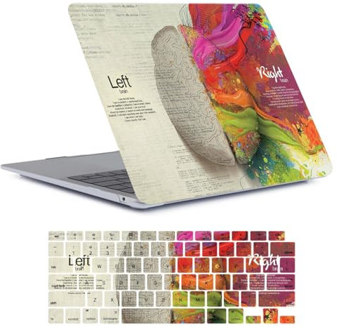 FFBOFFC Custodia Compatibile con MacBook Pro 16 Pollici 2020 2019 Rilascio Modello A2141 con Touch Bar Touch ID, Plastica Protettiva Custodia Rigida Copertura & Tastiera Cover, Cervello