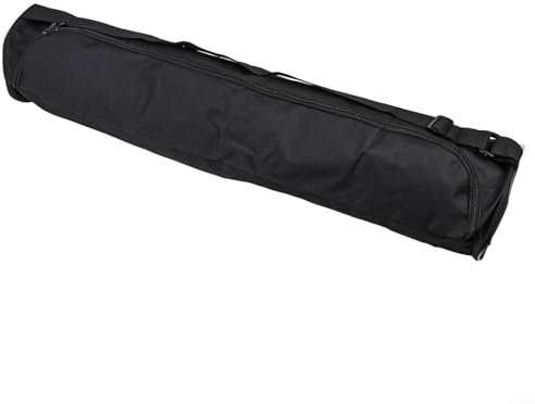 ReachMall Sportliche und stilvolle Yogamatten-Tasche, wasserdichtes Design mit durchgehendem Reißverschluss, verstellbarer Gurt (schwarz)