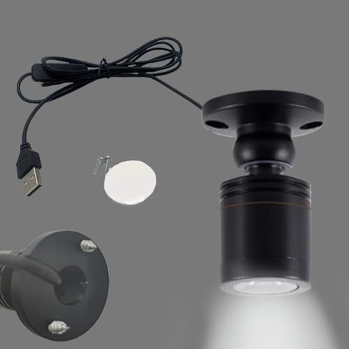 Indoor Spot Light - Small Adjustable Lights, USB Motor Jewelry | Dimmable Plant Spotlight, Indoor Focus Lights, Rechargeable Wall Mounted Lamp, Reflectors'