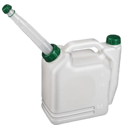 LOVIVER Bouteille de mélange d'huile, pot de contraste, mesure d'huile moteur 2 temps, carburants combinés, bidon d'essence pour, 2 L