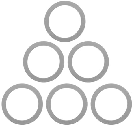 Dichtungsring für Entsafterteile und Mixer, Gummi, 6,5x6,5x0,1cm | Ersatzgummidichtungen für Juicer und Portable Blender, Dichtender Ring, 6 Stück für Küche