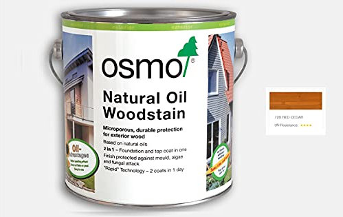 Osmo Natural Oil Woodstain - Red Cedar - 750ml
