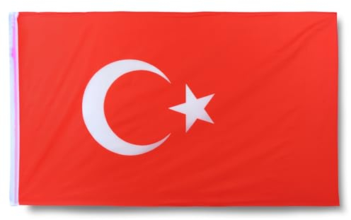 Sonia Originelli XXXL Fahne Flagge Stockfahne gross ca. 160 x 240 cm, Farbe: Türkei