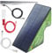 Solar Powered Electric Fence Energiser X-Stop 0040 2 Km Range Full Kit Includes Earth Stake and All Leads Plus USB Charge Cable For Horses and Other Animals