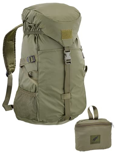 DEFCON 5 Rucksack handlich Ultraleicht faltbar Nylon grün 25 Liter wasserabweisend Art. D5-346 OD