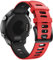 NotoCity Bracelet Vivoactive 3, Bracelet de Remplacement en Silicone de 20mm pour Samsung Galaxy Active 2/Garmin Forerunner 645/245/Garmin Venu/Galaxy Watch 42mm(rouge noir)