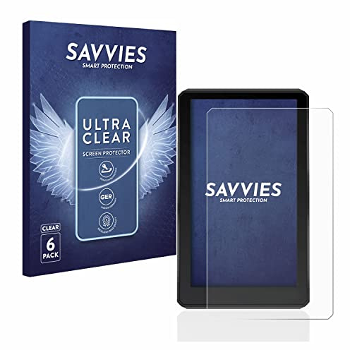 Savvies Schutzfolie für Garmin zumo XT | 6 Stück Transparenter Displayschutz Made in Germany Ultra-Klar Displayschutz-Folie