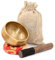 Tibetisches Klangschalen Set, Klangschalen, Meditationsklangschale handgefertigt in Nepal, für Yoga, Meditation, Achtsamkeit, Heilung und Chakra-Balance