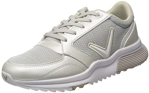 Callaway Golf Aurora LT Damen-Golfschuh, Weiß / Dampf / Heidekraut, EU 40