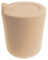 OLGS Silikon Becher Trinklernbecher für Kinder | Trinkbecher mit Deckel, Kinderbecher Grau | Kindergeschirr, Babybecher, Silikonbecher für Baby und Kleinkinder Spülmaschinenfest BPA-frei 170ml (Cream)