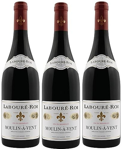 Moulin à Vent AOC Labouré-Roi Rotwein Wein trocken Frankreich Inkl. FeinWert E-Book (3 x 0,75l)