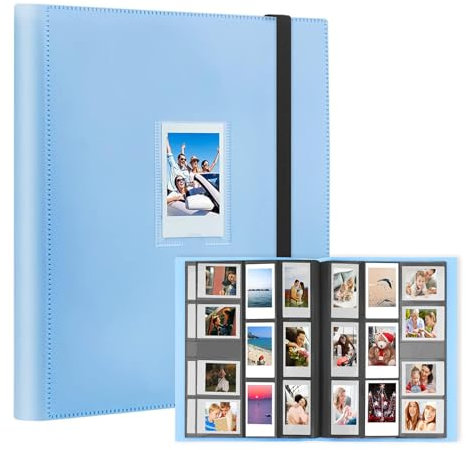 560 Fotoalbum für Fujifilm Instax Mini 11 90 70 9 8+ 8 LiPlay Sofortbildkamera, Polaroid Snap SnapTouch PIC-300 Z2300 Sofortbildkamera (blau)