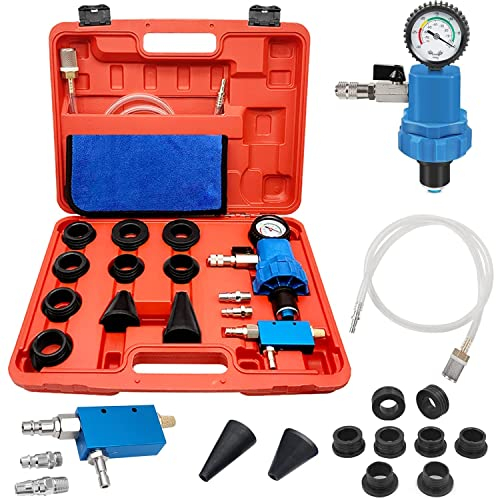 ZKTOOL Kit d'outils Purge sous Vide et de Remplissage de Système de Liquide de Refroidissement de Radiateur de Voiture, Kit de Remplissage de Liquide de Anti-Gel du réservoir d'eau Automobile