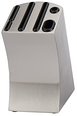 Knife Block Knives Holder Universal Knives Organized Stainless Steel Knives Storage Holder for Kitchen ((9CM)