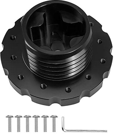 QLZOZB Gaming Steering Wheel Adapter Fit for Thrustmaster T300 T500 TS-PC TS-XW Steering Wheel Hub Adapter