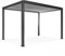 Oviala Pergola bioclimatique autoportée motorisée et éclairée 3 x4 x2,5m Gris