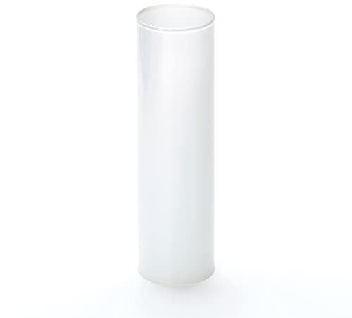 ORION LIGHTSTYLE Kerzenhülse Glas 1 Stück L 100mm ø28mm Weiß für Kerzenfassung E14 Kronleuchter Lüster Kerzenhülle Fassungshülse Fassung