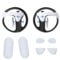 Digicharge Silicone Impugnature per PS VR2 Controller, Accessori PSVR2 Coperchio del Controller Antiscivolo Cuscinetti per Maniglie PlayStation VR 2, Morbidi e Confortevoli, Anti-sudore, (Bianco)