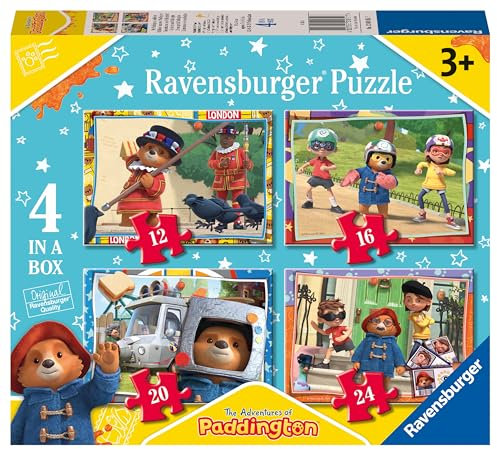Ravensburger Paddington Bear Jigsaw Puzzles for Kids Age 3+, Educational Toddler Toys & Games