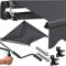 KESSER® Gelenkarmmarkise Markise Gelenkmarkise 250 x 200cm Terrassenmarkise Klemmmarkise Sonnenmarkise inkl. Wandhalterung Sonnenschutz Balkonmarkise wasserabweisend Alu/Polyester, Anthrazit