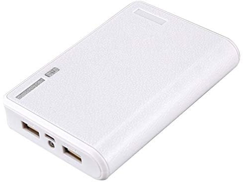 Eighosee Portable USB Charger 5V 2A 18650 Power Bank Battery Box For iphone6 Smartphone Colour:White