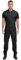 Sywiyi Herren Kurzarm Overall Jumpsuit Lange Einteiler Arbeitsoverall mit Gürtel Zipper Maleranzug Arbeitskleidung Schwarz XXL