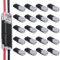 Idota 2-Polig Kabel Steckverbinder Stecker, 20 Stück Steckverbindung Steckverbinde 18-22 AWG, Auto KFZ Steckbarer Schneller Kabelstecker Verbindungen