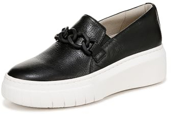 Naturalizer Womens Daphne Slip-On Trainers, Wide Fit, Black Pebble, UK 6.5
