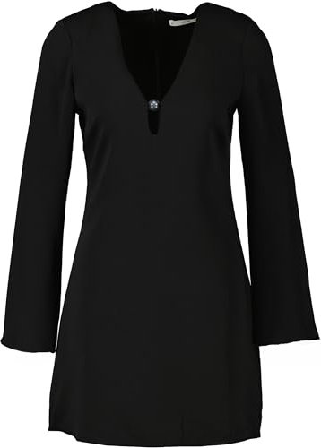 Mango Damen Cocktail-Kleid 'Vestido 439Almond' (DE/NL/SE/PL, Alphanumerisch, XL, Regular, Regular, schwarz)
